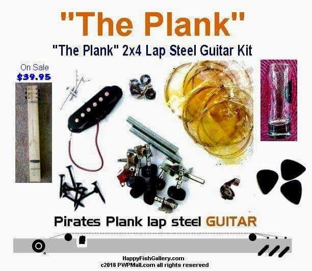 The Plank: 2 x 4 Lap Steel Guitar Kit