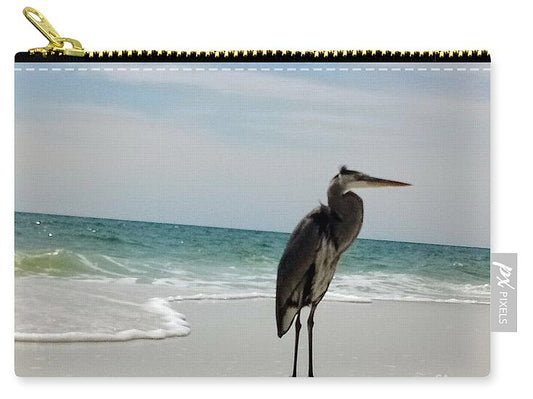 Sand, water, Bird - Zip Pouch
