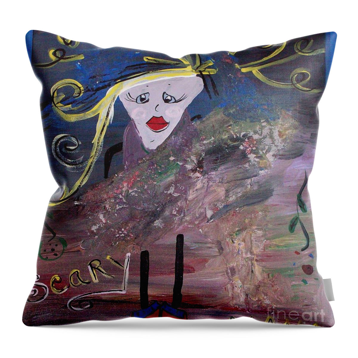 Scary Mama - Throw Pillow