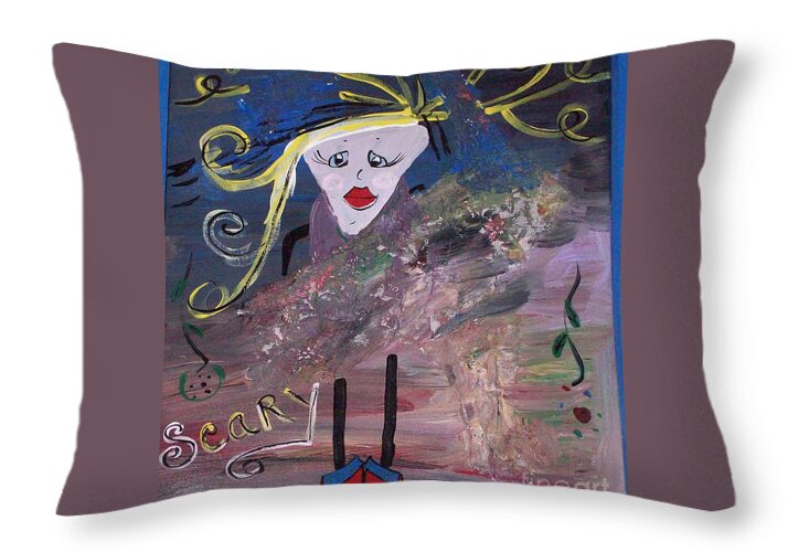 Scary Mama - Throw Pillow