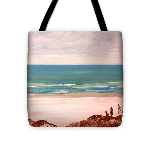 Serene Coastal Landscape - Tote Bag