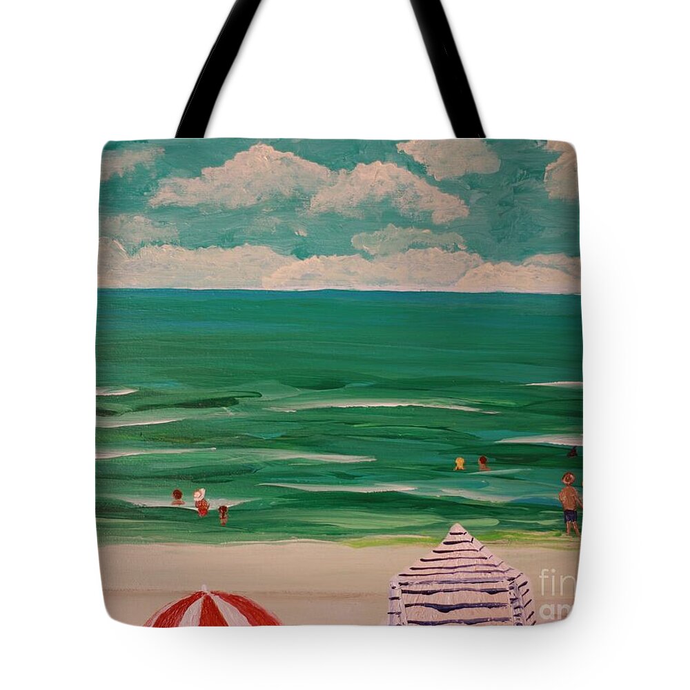 Serene Day at the Beach - Tote Bag