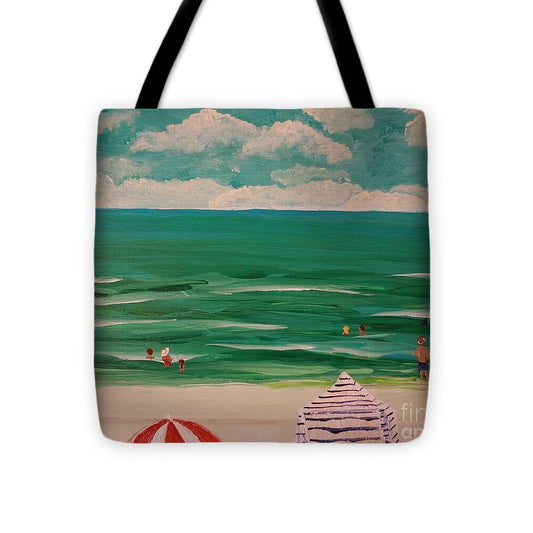 Serene Day at the Beach - Tote Bag