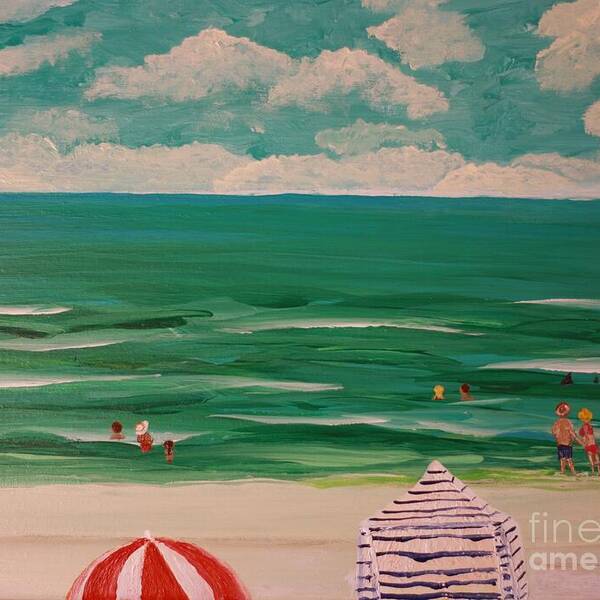 Serene Day at the Beach Print