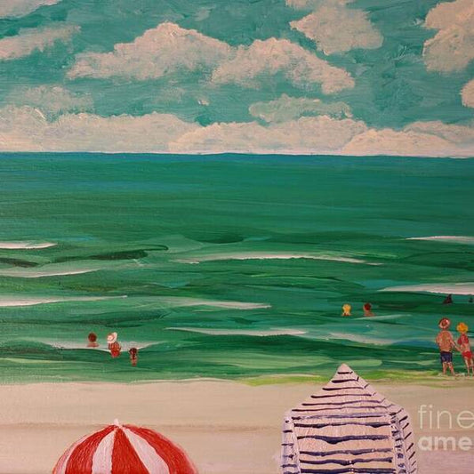 Serene Day at the Beach Print
