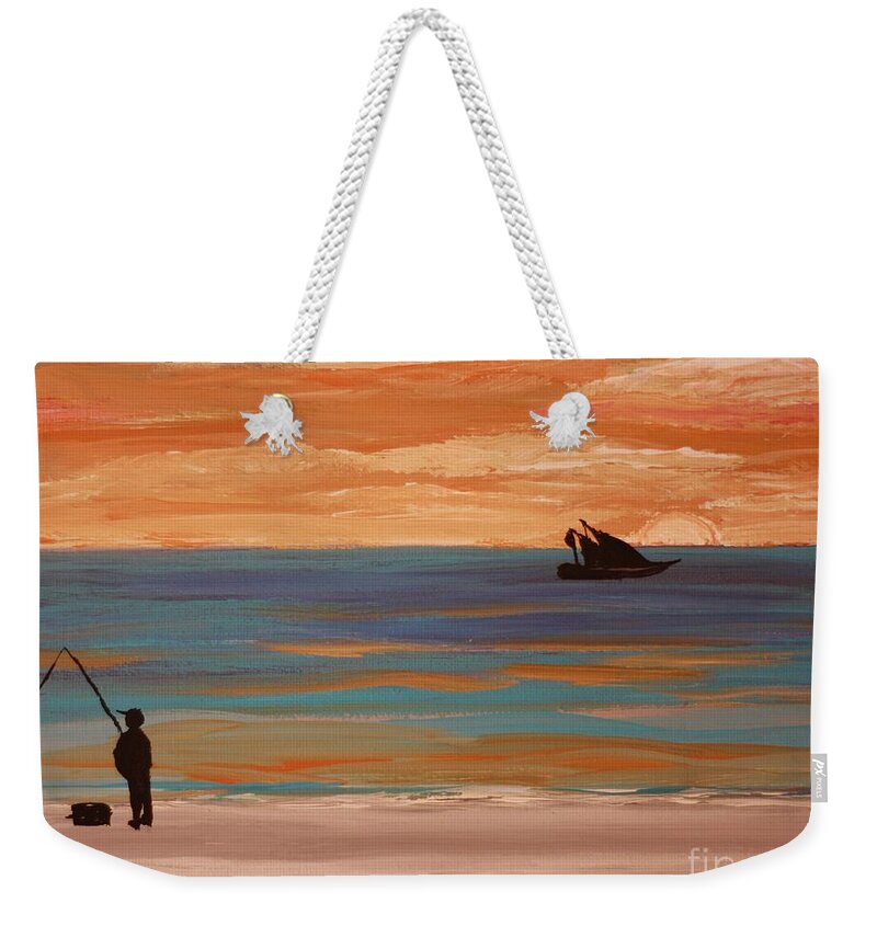 Serene Sunset by the Shore - Weekender Tote Bag