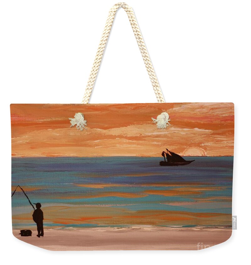 Serene Sunset by the Shore - Weekender Tote Bag