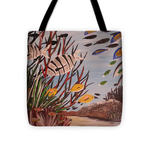 Sheep in Weeds - Tote Bag