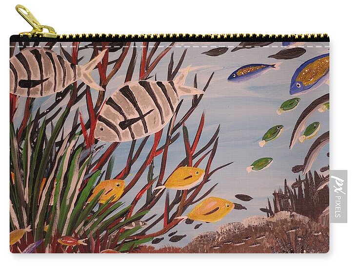 Sheep in Weeds - Zip Pouch