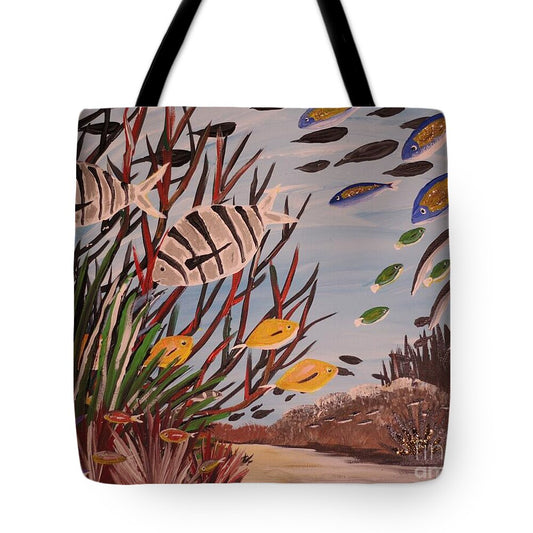 Sheep in Weeds - Tote Bag