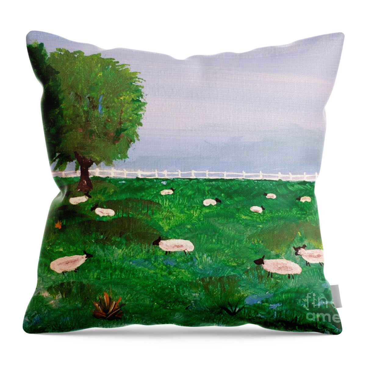 Sheep Little Bo-Peep - Throw Pillow