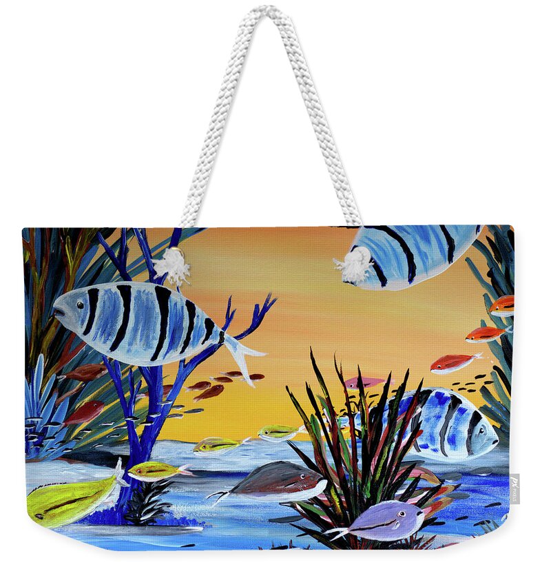 Sheephead and Bait Fish - Weekender Tote Bag