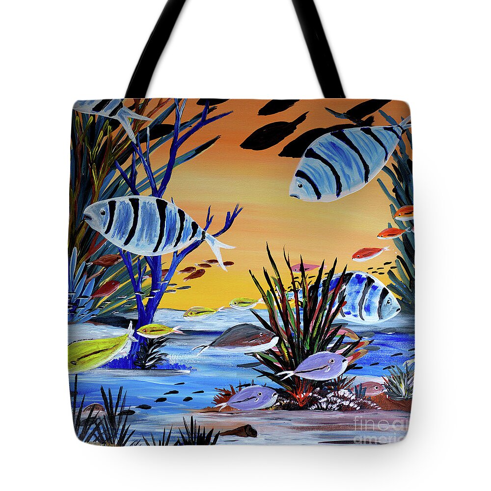 Sheephead and Bait Fish - Tote Bag