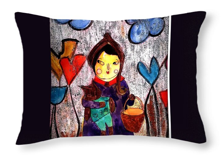 Sheree and Yn0t - Throw Pillow