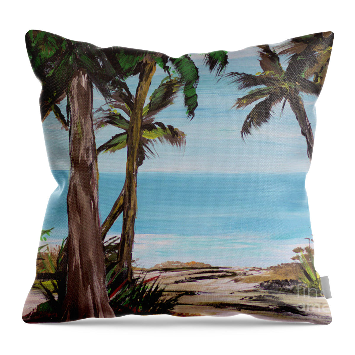 Smooth Water - Throw Pillow