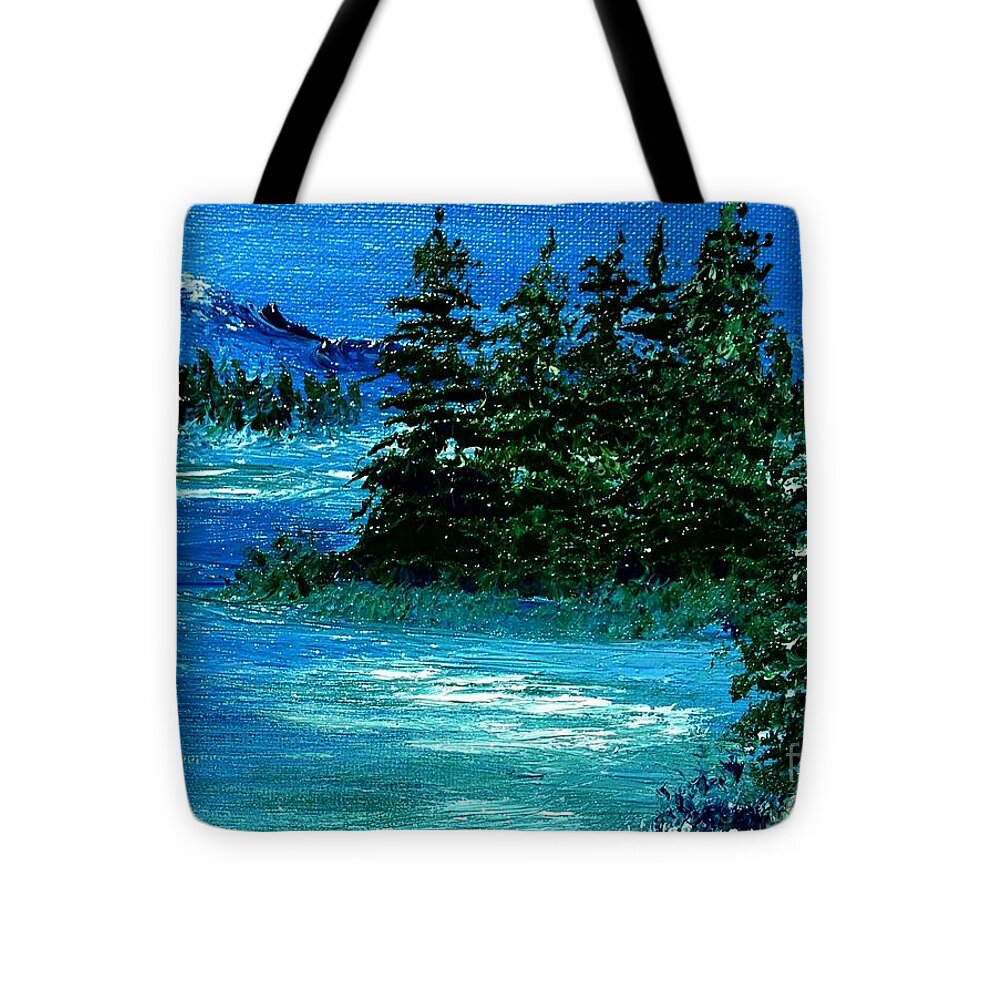 Snow In The Woods - Tote Bag