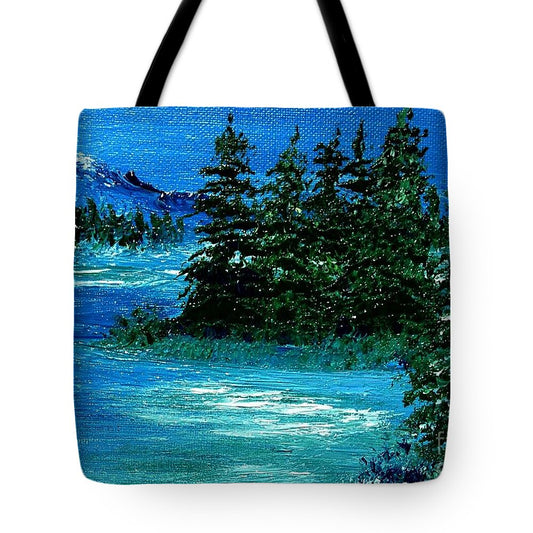 Snow In The Woods - Tote Bag