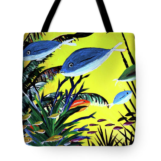 Sun and Fish - Tote Bag