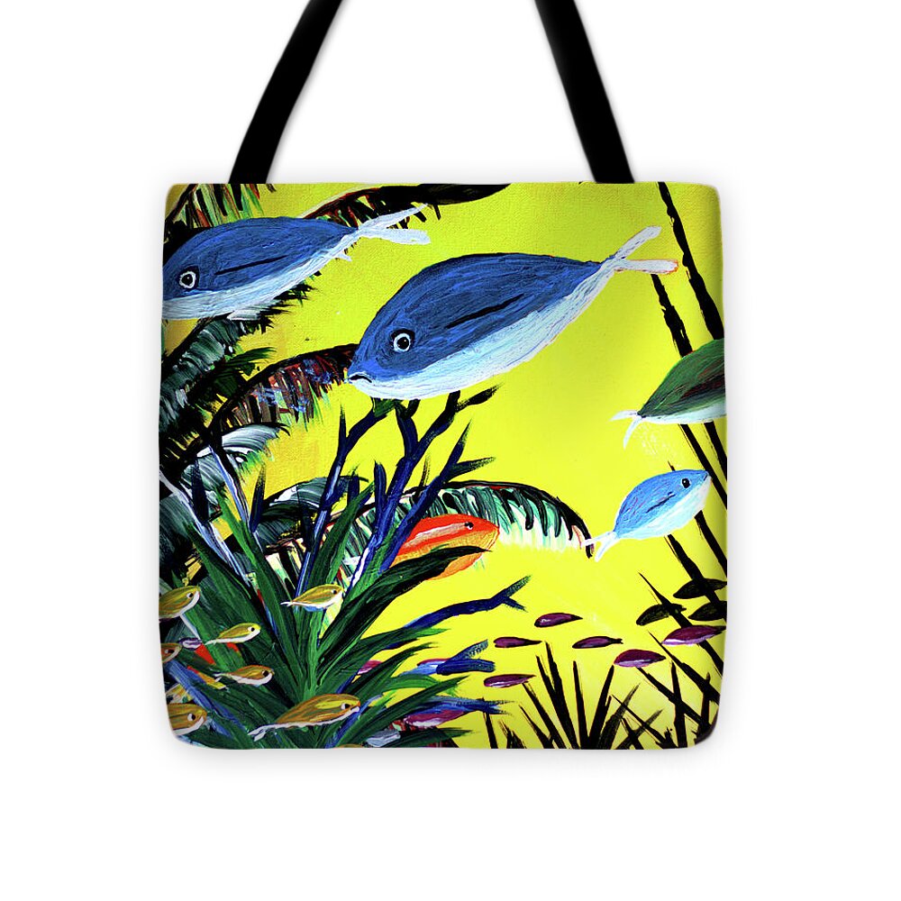 Sun and Fish - Tote Bag