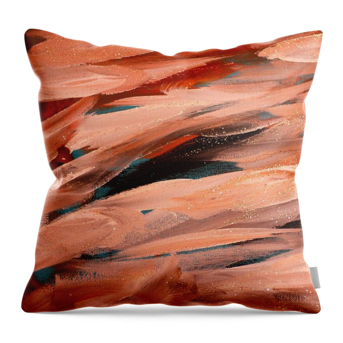 Swirling Hues of Autumn - Throw Pillow