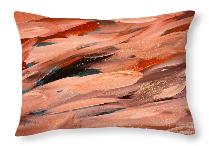 Swirling Hues of Autumn - Throw Pillow