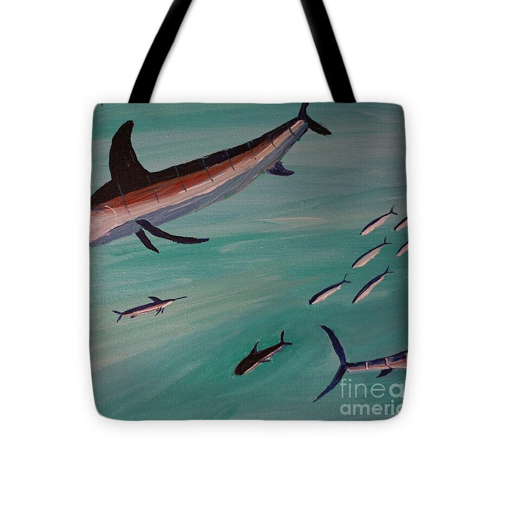 Swordfish Swimming in the Ocean - Tote Bag