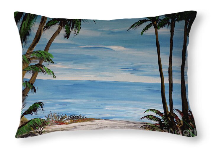 Tall Palms of Santa Rosa - Throw Pillow