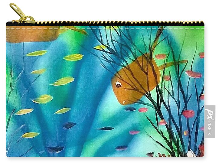 Tan Fish - Zip Pouch