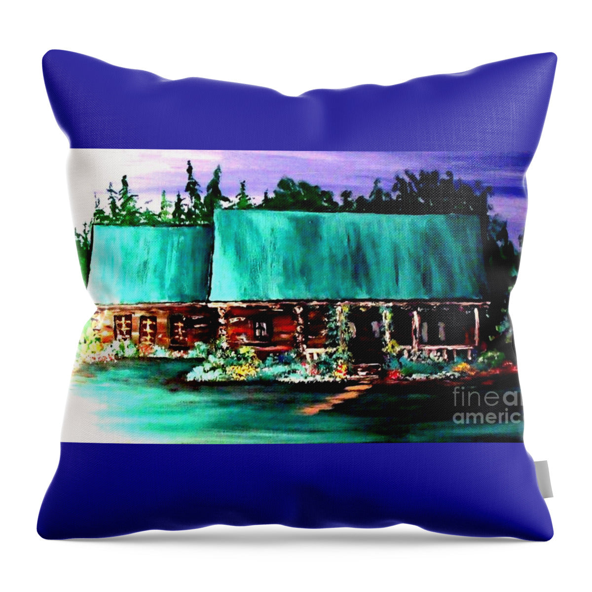 Tennessee Cabin - Throw Pillow