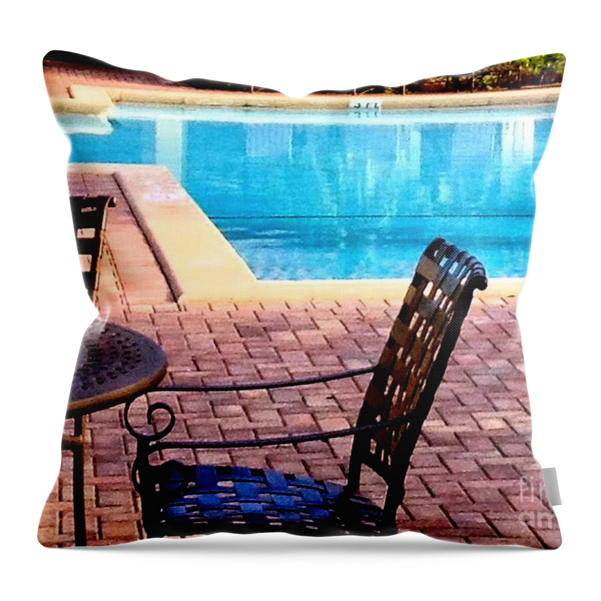 The Pool - Throw Pillow