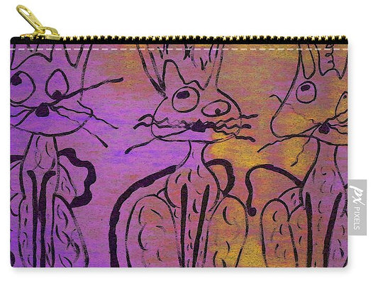 Three Cats - Zip Pouch