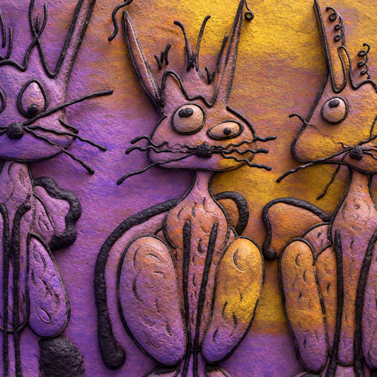 Three Cats Print