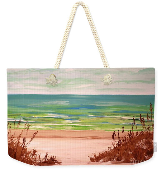 Tranquil Beach View - Weekender Tote Bag