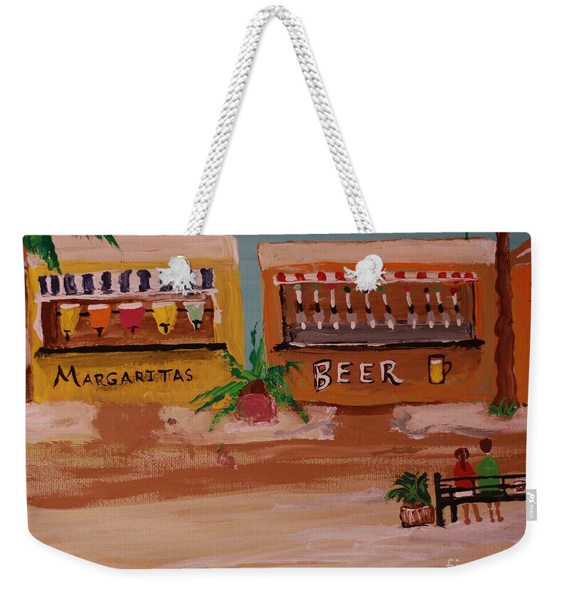 Tropical Margarita and Beer Stand - Weekender Tote Bag