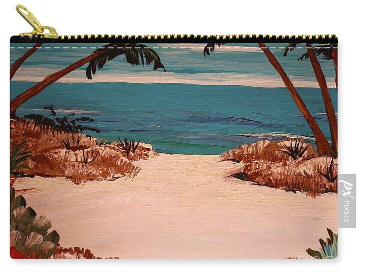 Tropical Pathway to the Sea - Zip Pouch