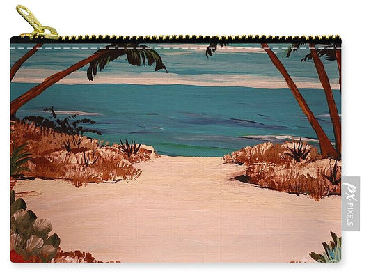 Tropical Pathway to the Sea - Zip Pouch