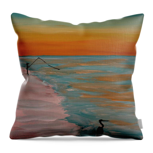 Two Fisherman - Throw Pillow