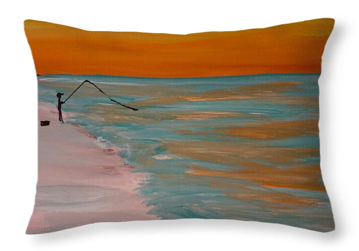 Two Fisherman - Throw Pillow