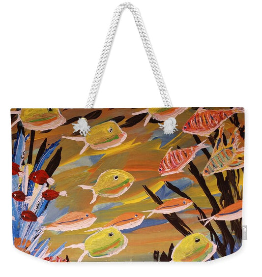 Underwater Colorful Fish Scene - Weekender Tote Bag