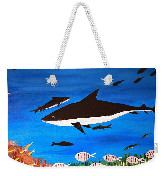Underwater Shark Scene - Weekender Tote Bag