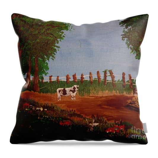 Until the Cows come Home - Throw Pillow