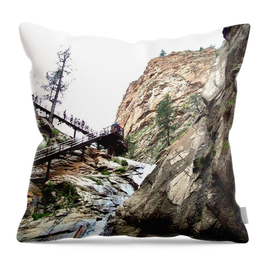 Up the Falls - Throw Pillow
