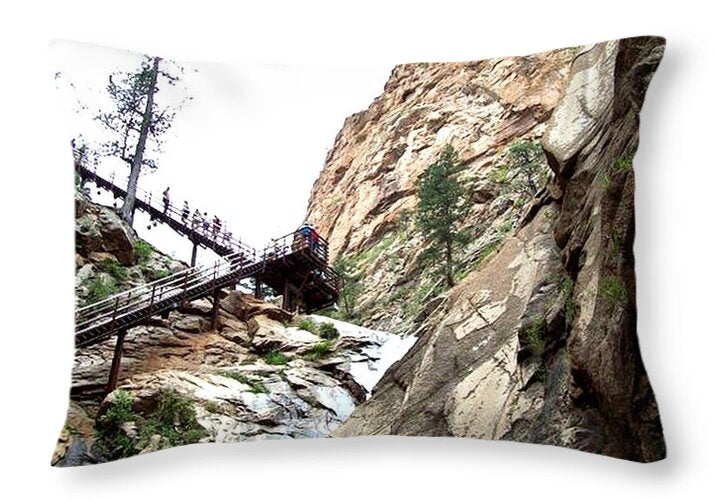 Up the Falls - Throw Pillow