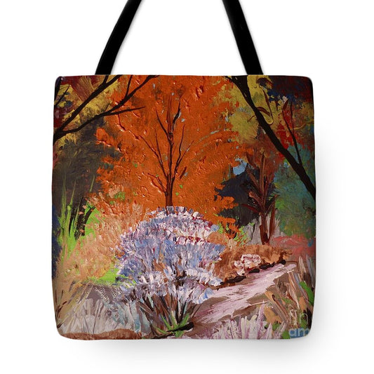 Vibrant Autumn Landscape - Tote Bag