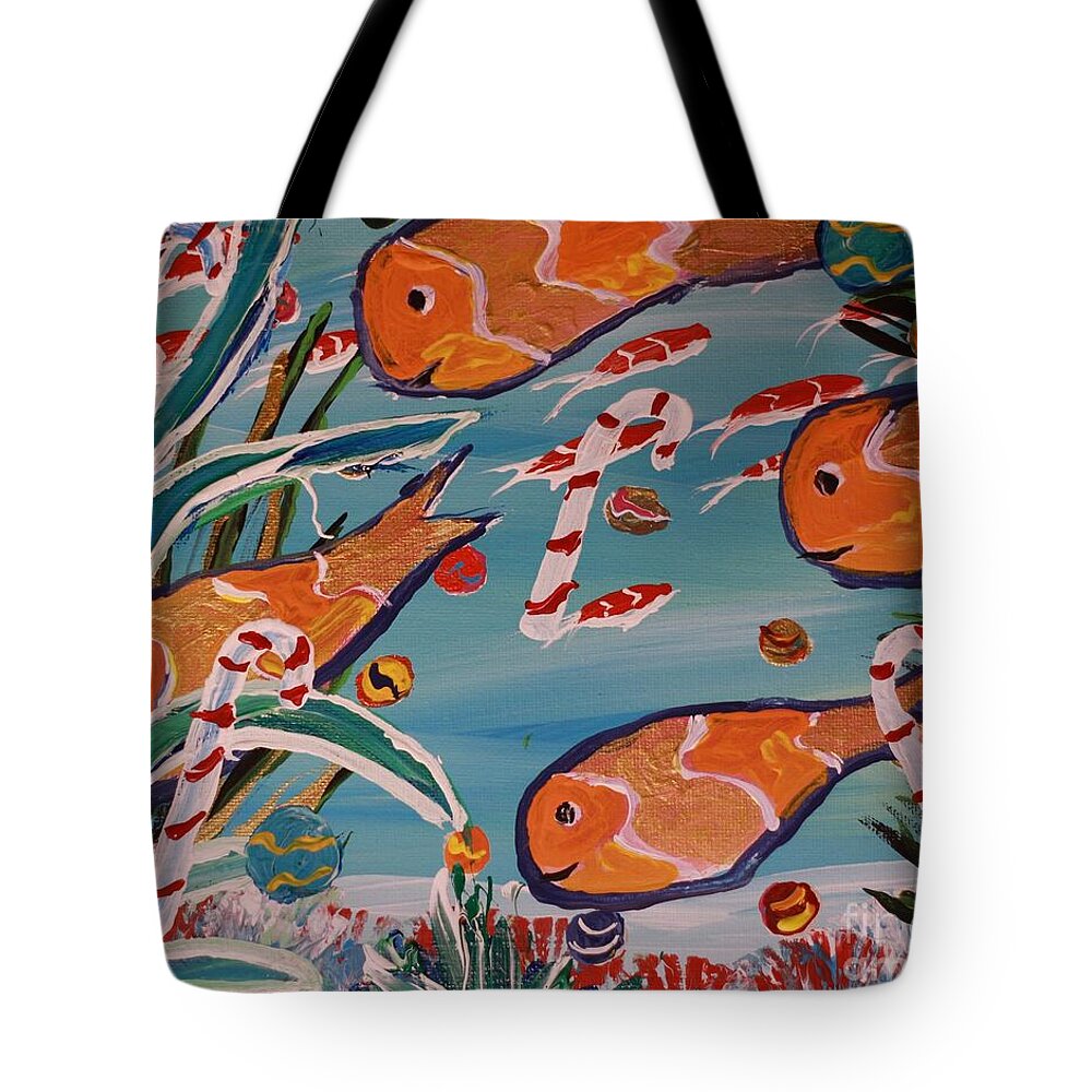 Vibrant Fish Wonderland - Tote Bag