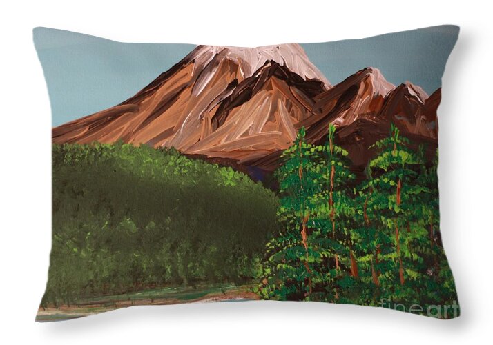 Volcano - Throw Pillow