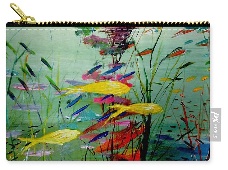 Yellow Fish Aquarium - Zip Pouch